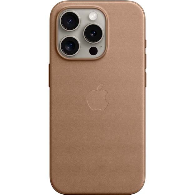 Чохол APPLE для iPhone 15 Pro FineWoven Case with MagSafe Taupe (MT4J3ZM/A) Чохол APPLE для iPhone 15 Pro FineWoven Case with MagSafe Taupe (MT4J3ZM/A)