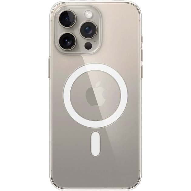 Чехол APPLE для iPhone 15 Pro Max Clear Case with MagSafe (MT233ZM/A) Чехол APPLE для iPhone 15 Pro Max Clear Case with MagSafe (MT233ZM/A)