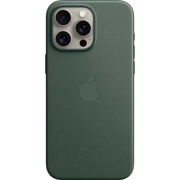 Чехол APPLE для iPhone 15 Pro Max FineWoven Case with MagSafe Evergreen (MT503ZM/A) Чехол APPLE для iPhone 15 Pro Max FineWoven Case with MagSafe Evergreen (MT503ZM/A)