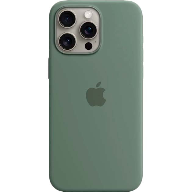 Чохол APPLE для iPhone 15 Pro Max Silicone Case with MagSafe Cypress (MT1X3ZM/A) Чохол APPLE для iPhone 15 Pro Max Silicone Case with MagSafe Cypress (MT1X3ZM/A)