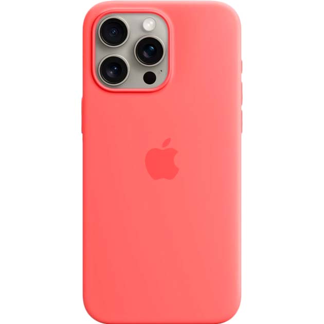 Чохол APPLE для iPhone 15 Pro Max Silicone Case with MagSafe Guava (MT1V3ZM/A) Чохол APPLE для iPhone 15 Pro Max Silicone Case with MagSafe Guava (MT1V3ZM/A)