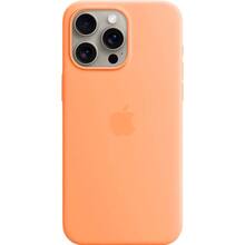 Чохол APPLE для iPhone 15 Pro Max Silicone Case with MagSafe Orange Sorbet (MT1W3ZM/A)