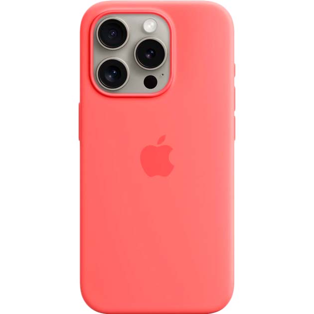 Чохол APPLE для iPhone 15 Pro Silicone Case with MagSafe Guava (MT1G3ZM/A) Чохол APPLE для iPhone 15 Pro Silicone Case with MagSafe Guava (MT1G3ZM/A)