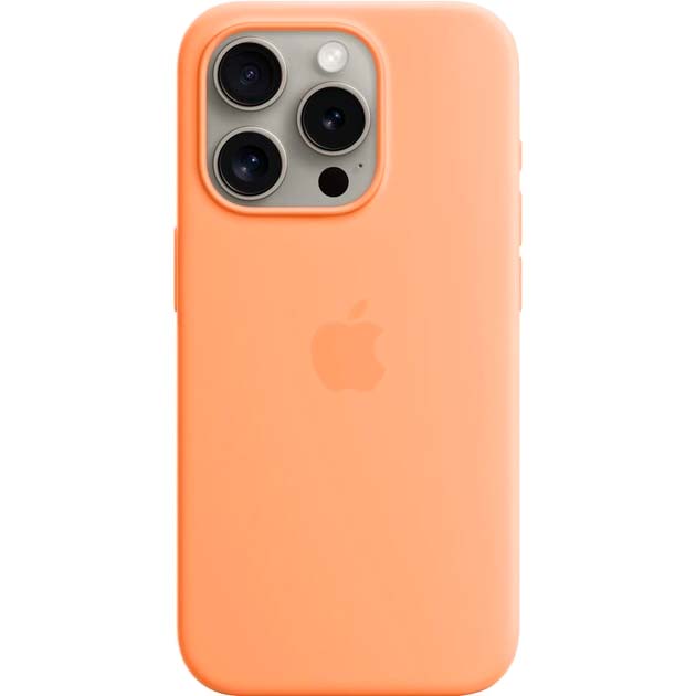Чехол APPLE для iPhone 15 Pro Silicone Case with MagSafe Orange Sorbet (MT1H3ZM/A) Чехол APPLE для iPhone 15 Pro Silicone Case with MagSafe Orange Sorbet (MT1H3ZM/A)