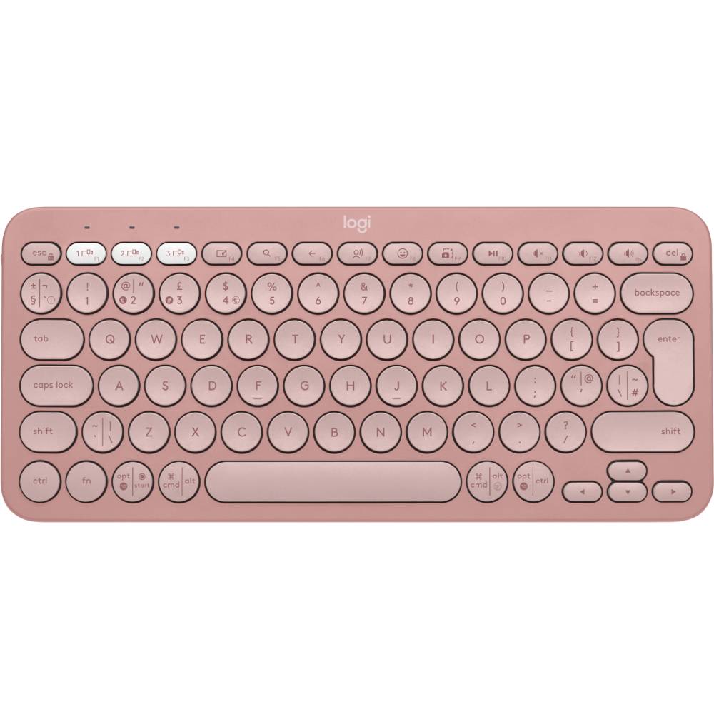 Клавіатура LOGITECH Pebble Keys 2 K380s Rose (L920-011853)