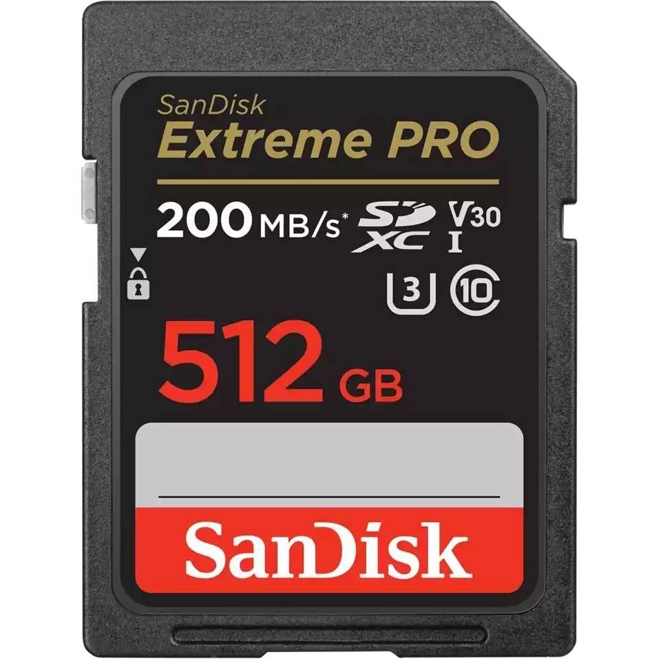 Карта памяти SANDISK SD 512GB C10 UHS-I U3 Extreme Pro V30 (SDSDXXD-512G-GN4IN) Карта памяти SANDISK SD 512GB C10 UHS-I U3 Extreme Pro V30 (SDSDXXD-512G-GN4IN)
