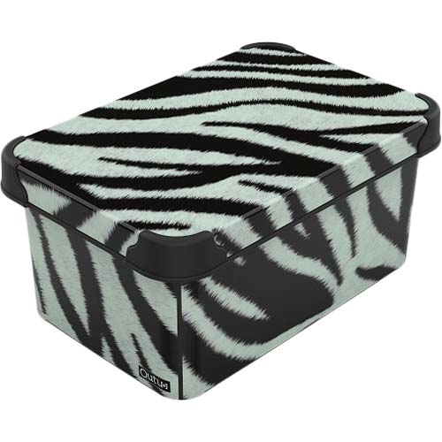 Контейнер Qutu STYLE BOX ZEBRA 5 л (STYLE BOX з/кр. ZEBRA 5л.)