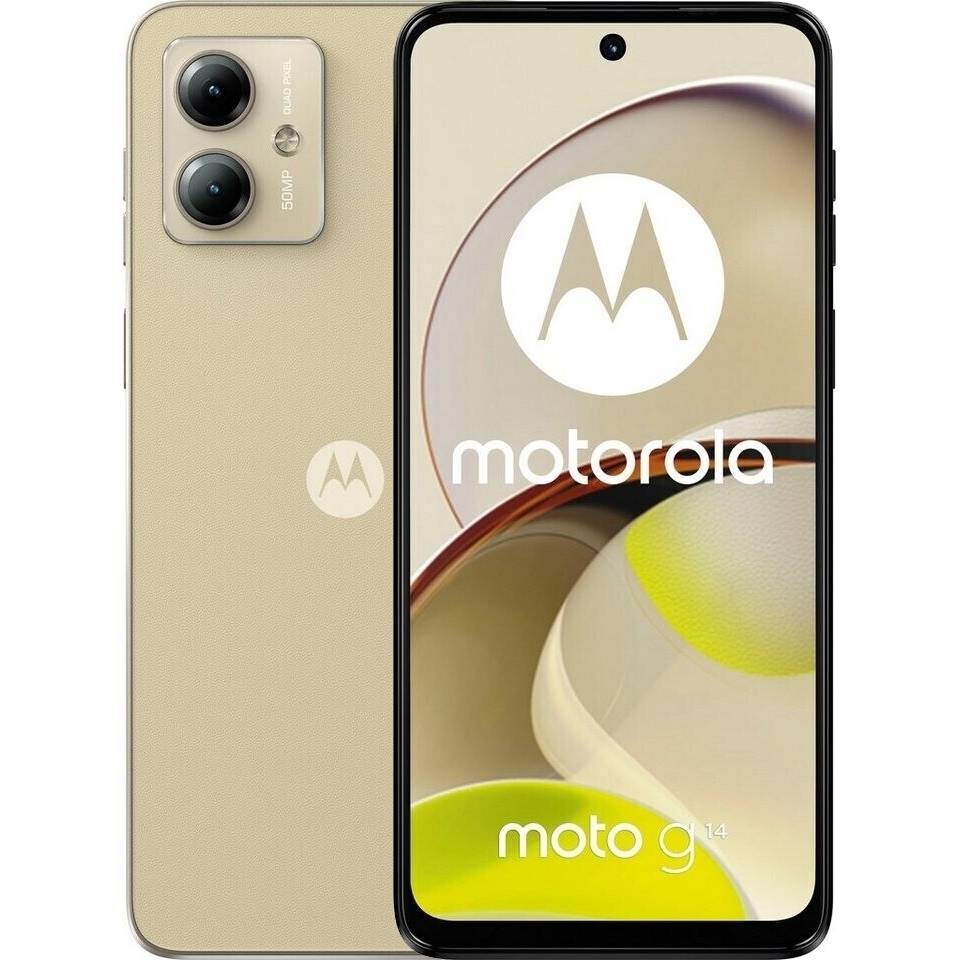 MOTOROLA G14 4/128GB Butter Cream (PAYF0028RS) купить в Киеве ➦ лучшая цена  в Фокстрот по всей Украине: Харьков, Днепр, Одесса, Николаев, Запорожье