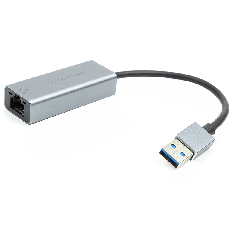 Сетевая карта RJ-45 KS-is KS-449 USB2.0 на LAN Ethernet кабель адаптер RTL8150 - белый