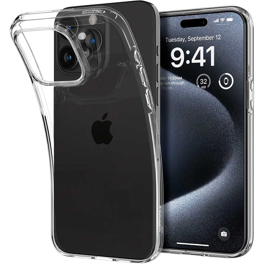 Чохол SPIGEN для Apple iPhone 15 Pro Liquid Crystal Crystal Clear (ACS06699) Сумісність за моделлю Apple iPhone 15 Pro