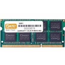 Модуль памяти DATO 8GB DDR3 1600MHz SO-DIMM (DT8G3DSDLD16)