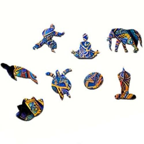 Пазл UKROPCHIK Мандала Черепаха size L (Mandala Turtle A3) Для кого универсально
