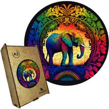 Пазл UKROPCHIK Слон Мандала size L (Elephant Mandala A3)