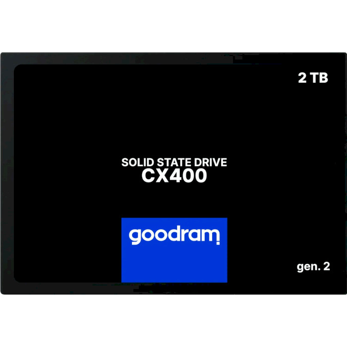 SSD накопитель GOODRAM 2TB CX400 SATA III 2.5" 3D NAND (SSDPR-CX400-02T-G2) SSD накопитель GOODRAM 2TB CX400 SATA III 2.5" 3D NAND (SSDPR-CX400-02T-G2)