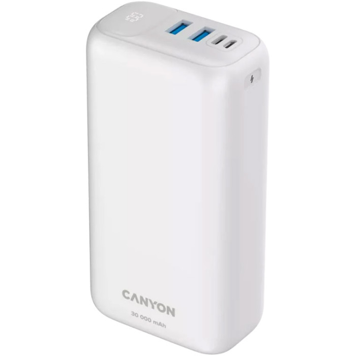 Powerbank CANYON PB-301 30000 mAh PD QC White (CNE-CPB301W) Powerbank CANYON PB-301 30000 mAh PD QC White (CNE-CPB301W)
