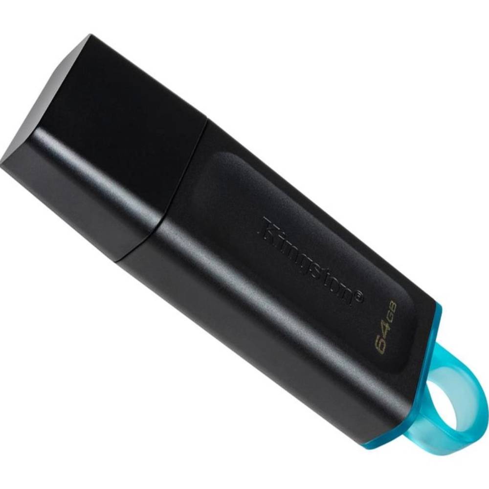 Внешний вид Флеш-драйв KINGSTON DT Exodia 64GB USB 3.2 Black/Teal 2 шт (DTX/64GB-2P)