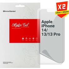 Набор гидрогелевых пленок ArmorStandart Clear + Matte для Apple iPhone 14/13/13 Pro 2 шт (ARM66846)