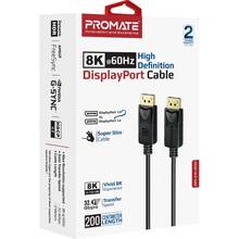 Кабель PROMATE DisplayPort 1.4 2 м (dplink-200.black)
