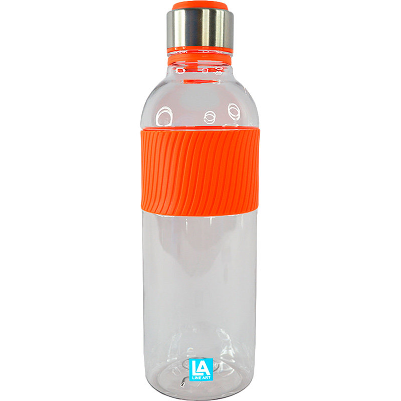 Пляшка для води LINE ART Limpid 850 мл Orange (20222LA-06) Пляшка для води LINE ART Limpid 850 мл Orange (20222LA-06)