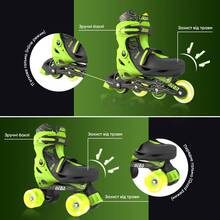 Ролики NEON COMBO SKATES Green (NT09G4)