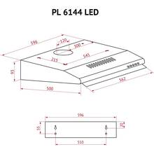 Вытяжка PERFELLI PL 6144 BR LED