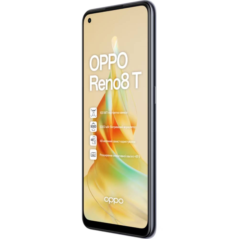 Смартфон OPPO Reno 8T 8/128GB Dual Sim Midnight Black (CPH2481 BLACK)