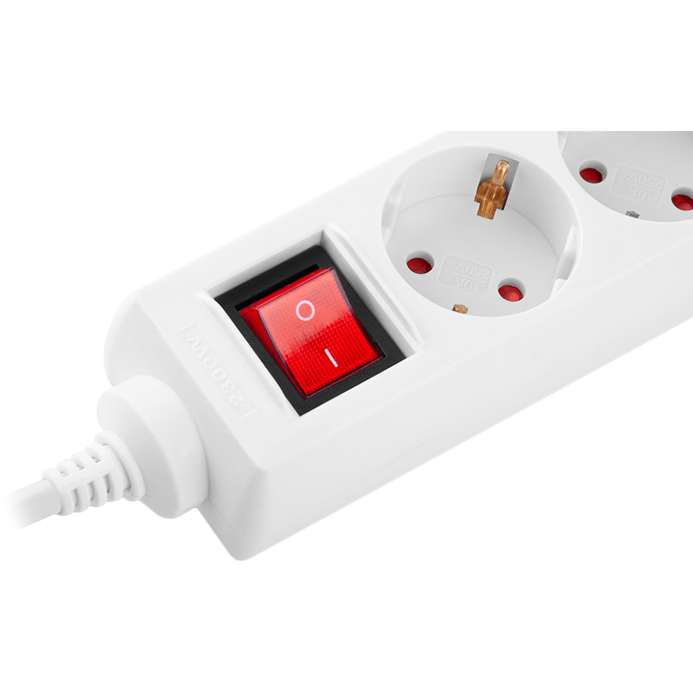 Зовнішній вигляд Мережевий фільтр REAL EL RS-Protect M 5 розеток 1.8м 10А White (EL122300025)