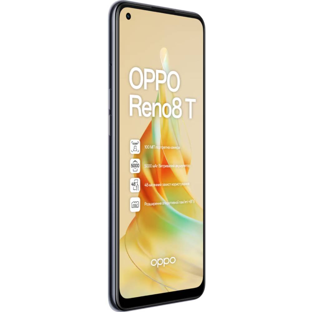 Смартфон OPPO Reno 8T 8/128GB Dual Sim Midnight Black (CPH2481 BLACK)