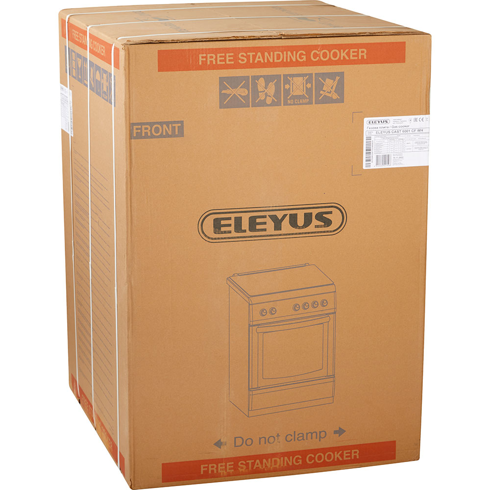 Фото 23 Плита газовая ELEYUS CAST 6001 CF WH