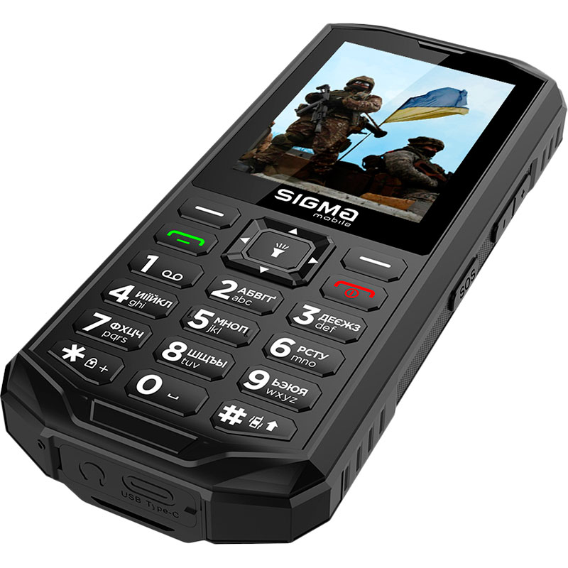 Зовнішній вигляд Мобільний телефон SIGMA X-treme PA68 Black (200090153)