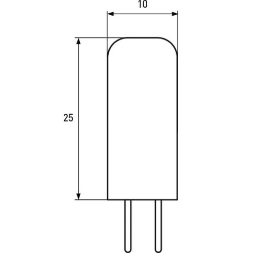 Світлодіодна лампа EUROLAM G4 2W G4 4000K 220V (LED-G4-0240(220)) Тип цоколя (патрона) G4