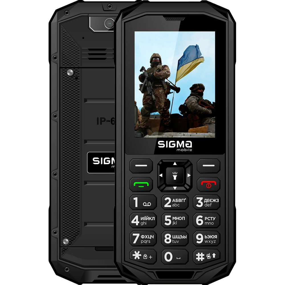 Мобильный телефон SIGMA X-treme PA68 Black (200090153) ᐉ Купить по низкой  цене в Украине • Киев, Львов, Харьков, Днепр, Одесса, Запорожье, Ужгород –  фото, отзывы, характеристики в Фокстрот