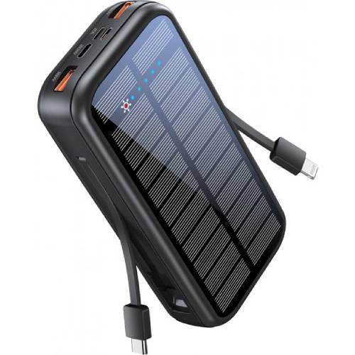 Powerbank PROMATE 20000 mAh с солнечной панелью (solartank-20pdci.black)