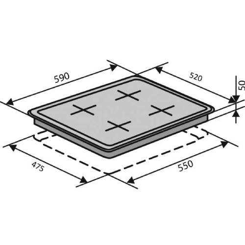 Фото Варильна поверхня VENTOLUX HG640-DA3 CS (AN)