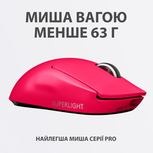 Миша LOGITECH PRO X SUPERLIGHT Wireless Gaming Mangeta (910-005956)