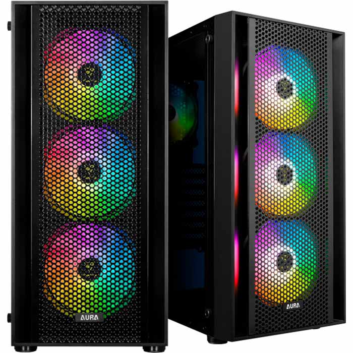 Корпус Gamdias Aura GC2 Black (4712960137134) Розмір материнської плати (макс.) ATX