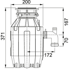 Измельчитель пищевых отходов FRANKE TE-75 TURBO ELITE