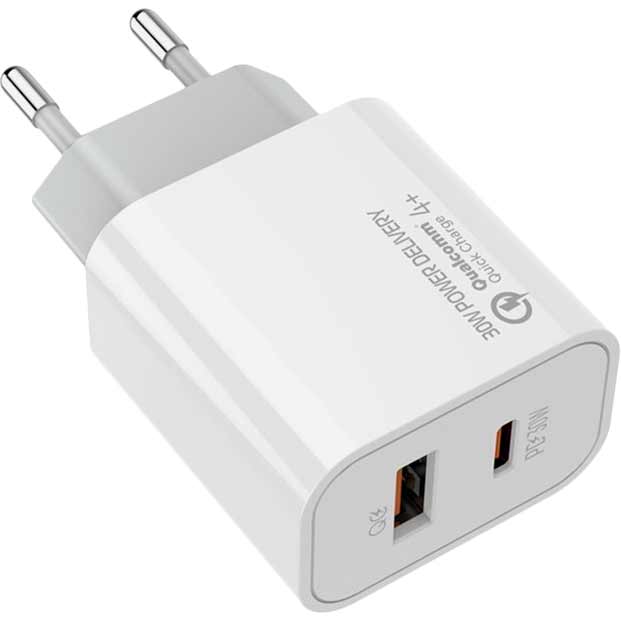 Сетевое зарядное устройство ColorWay Power Delivery Port PPS USB 30W White (CW-CHS037PD-WT) Тип сетевое зарядное устройство