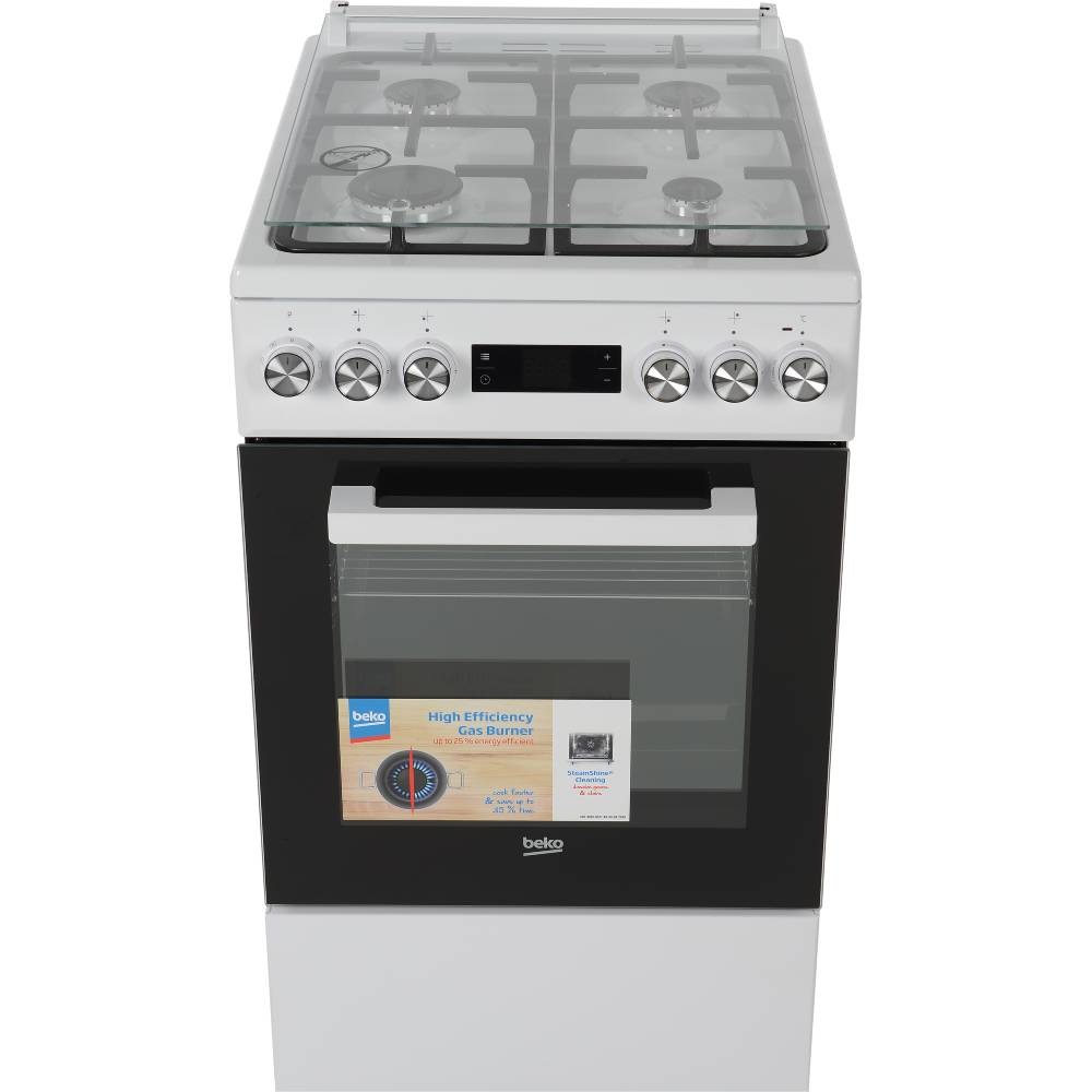 Плита комбінована BEKO FSM52332DWDS Покриття варильної поверхні емаль