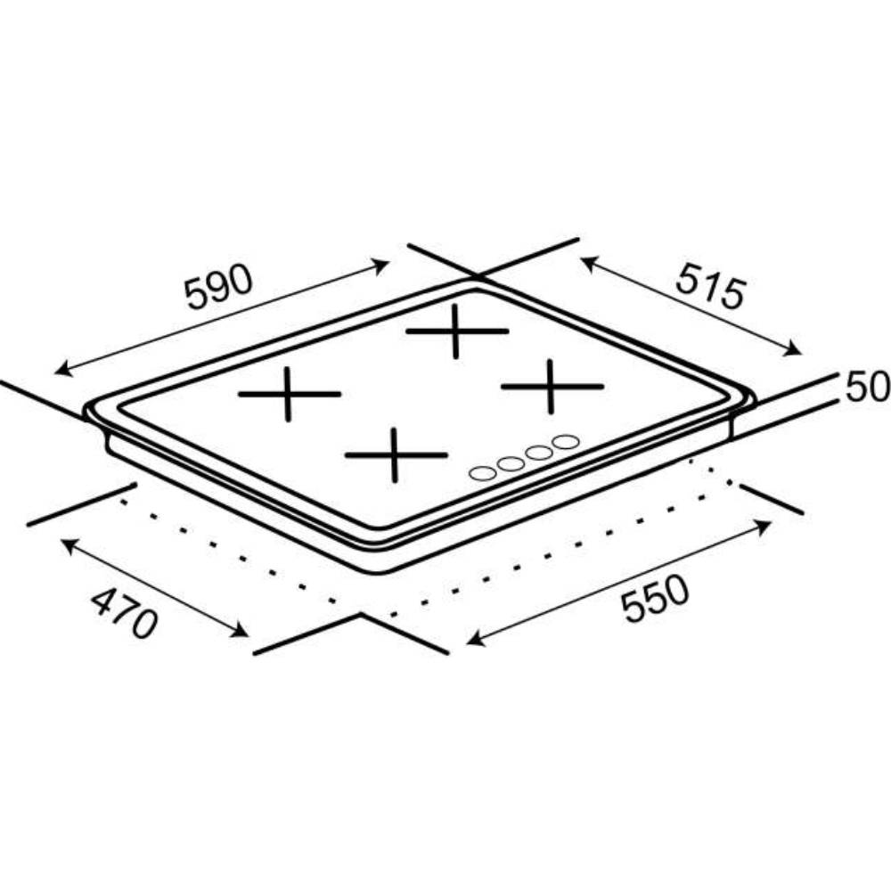 Фото Варильна поверхня VENTOLUX HG640-MA3 S (BK)