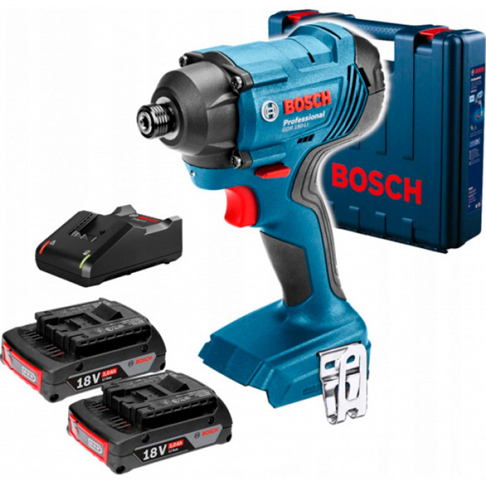 Гайковерт ударний BOSCH GDR 180-Li (0.601.9G5.123) Тип акумулятора Li-Ion