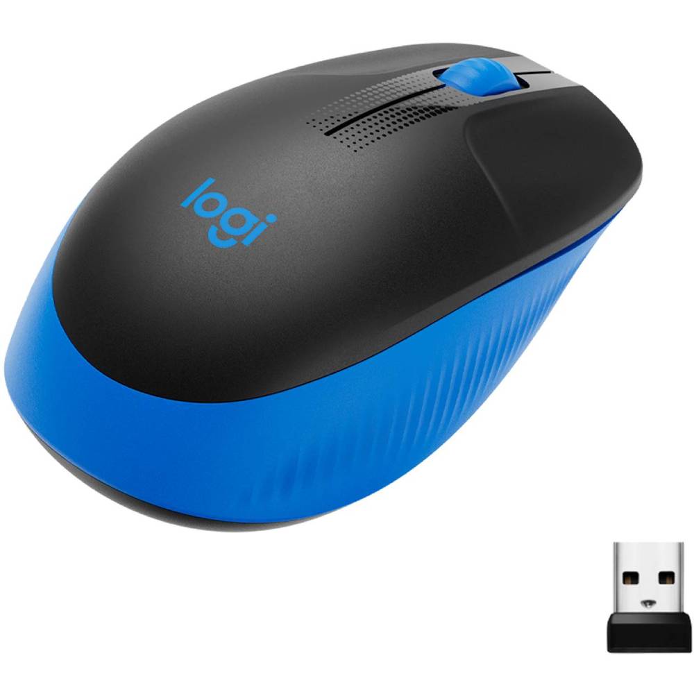 Замовити Миша LOGITECH M190 Full Size Wireless Blue (910-005907)