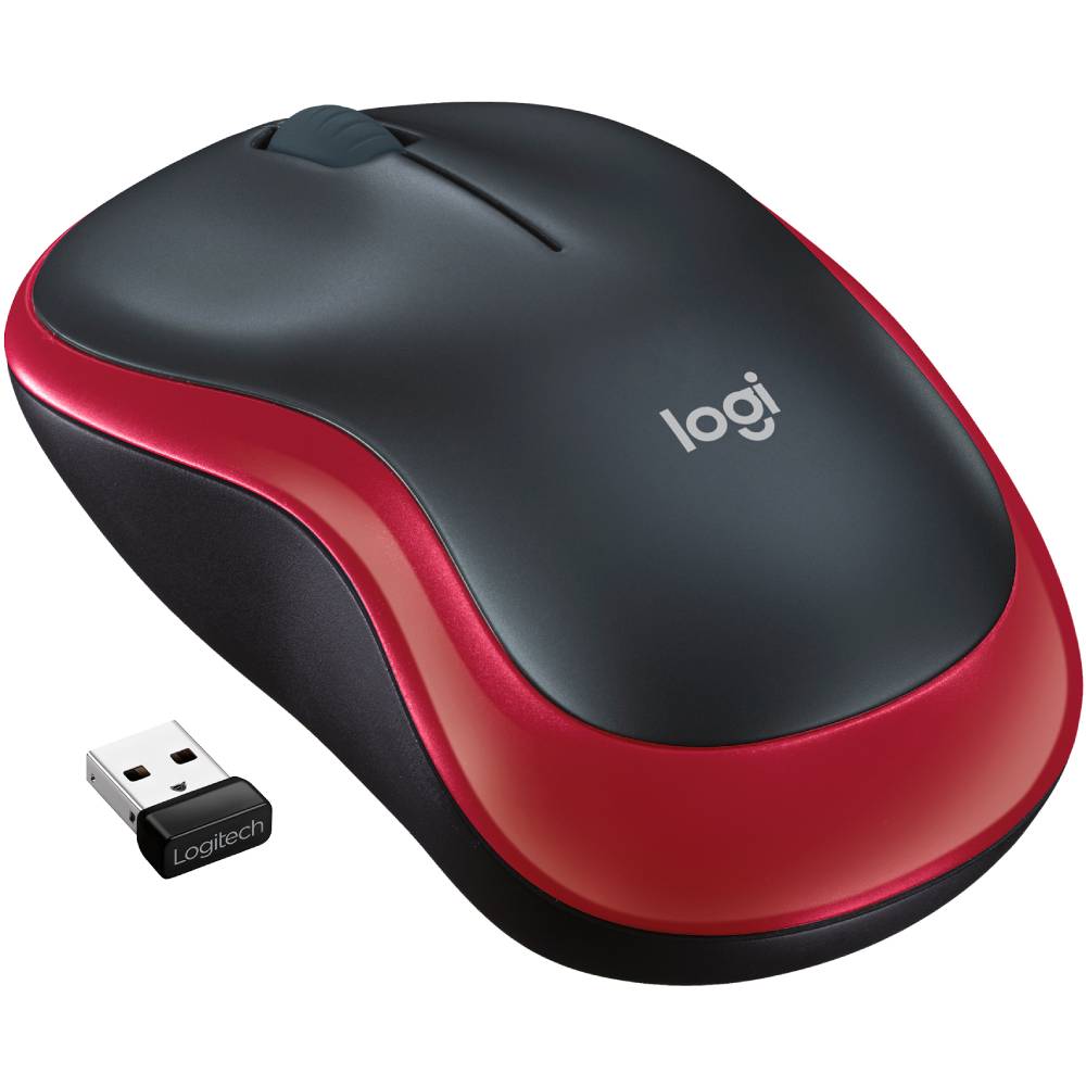 Миша LOGITECH M185 Red (910-002240)