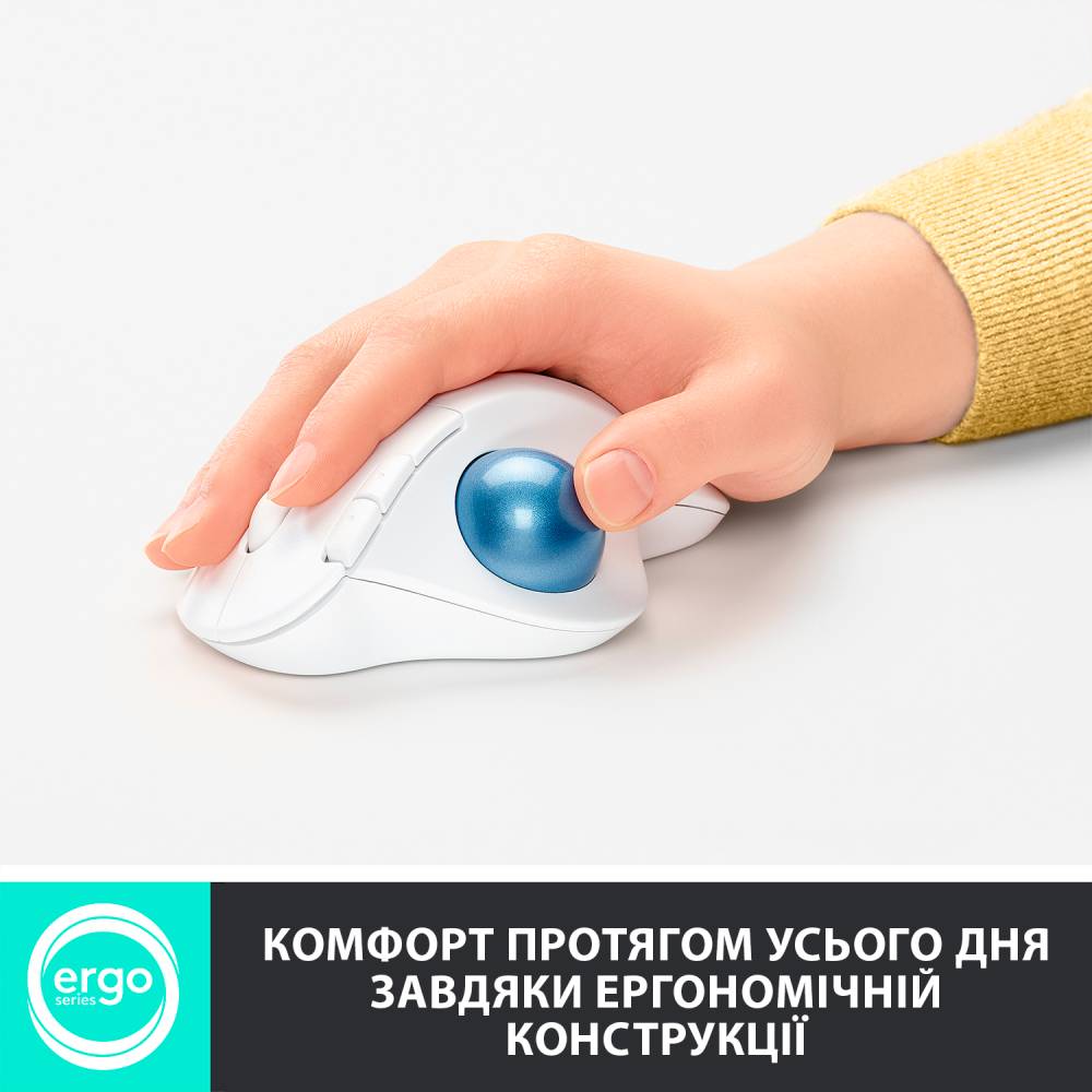 Мышь Logitech Ergo M575 Bluetooth Offwhite (910-005870) Разрешение сенсора 2000