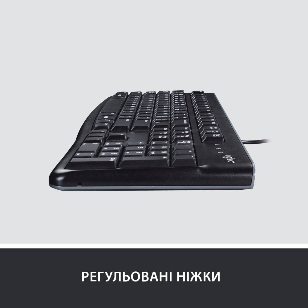 Клавіатура LOGITECH K120 (UKR OEM) (920-002643) Клас стандартна