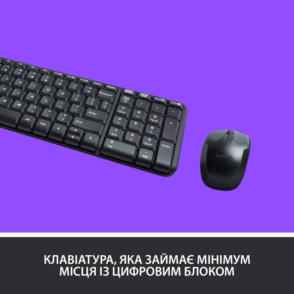 Комплект Logitech Wireless Combo MK220 UA (920-003168) Клас стандартна