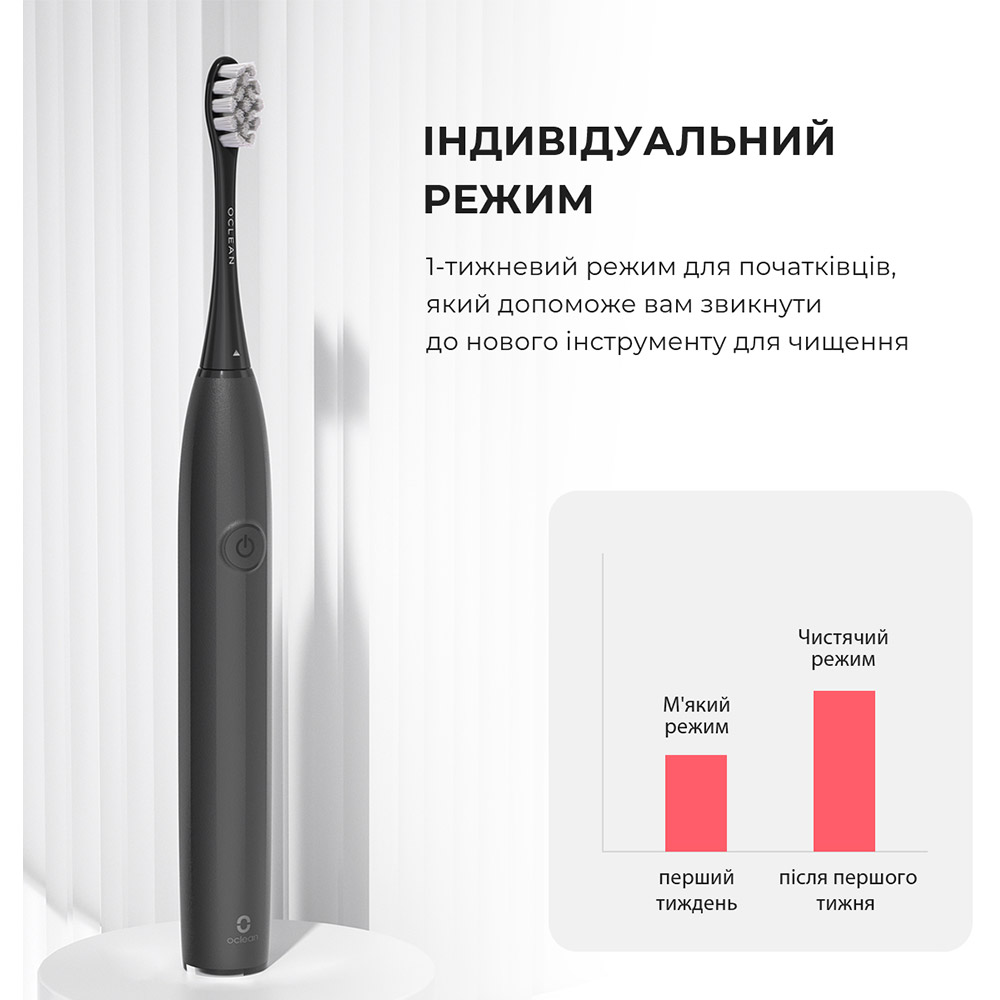 У Фокстрот Зубна щітка OCLEAN Endurance Electric Toothbrush Black