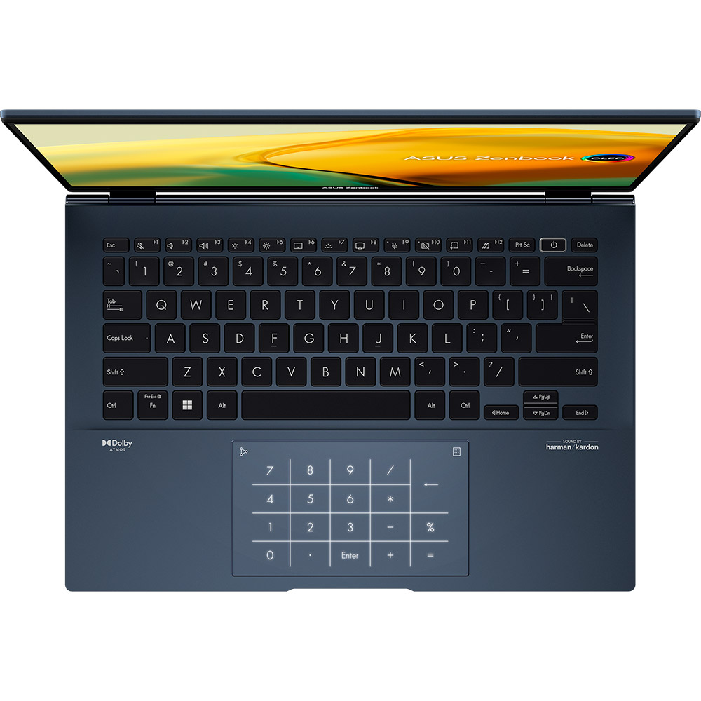 Зовнішній вигляд Ноутбук ASUS Zenbook UX3402ZA-KM411W Ponder Blue (90NB0WC1-M00VW0)