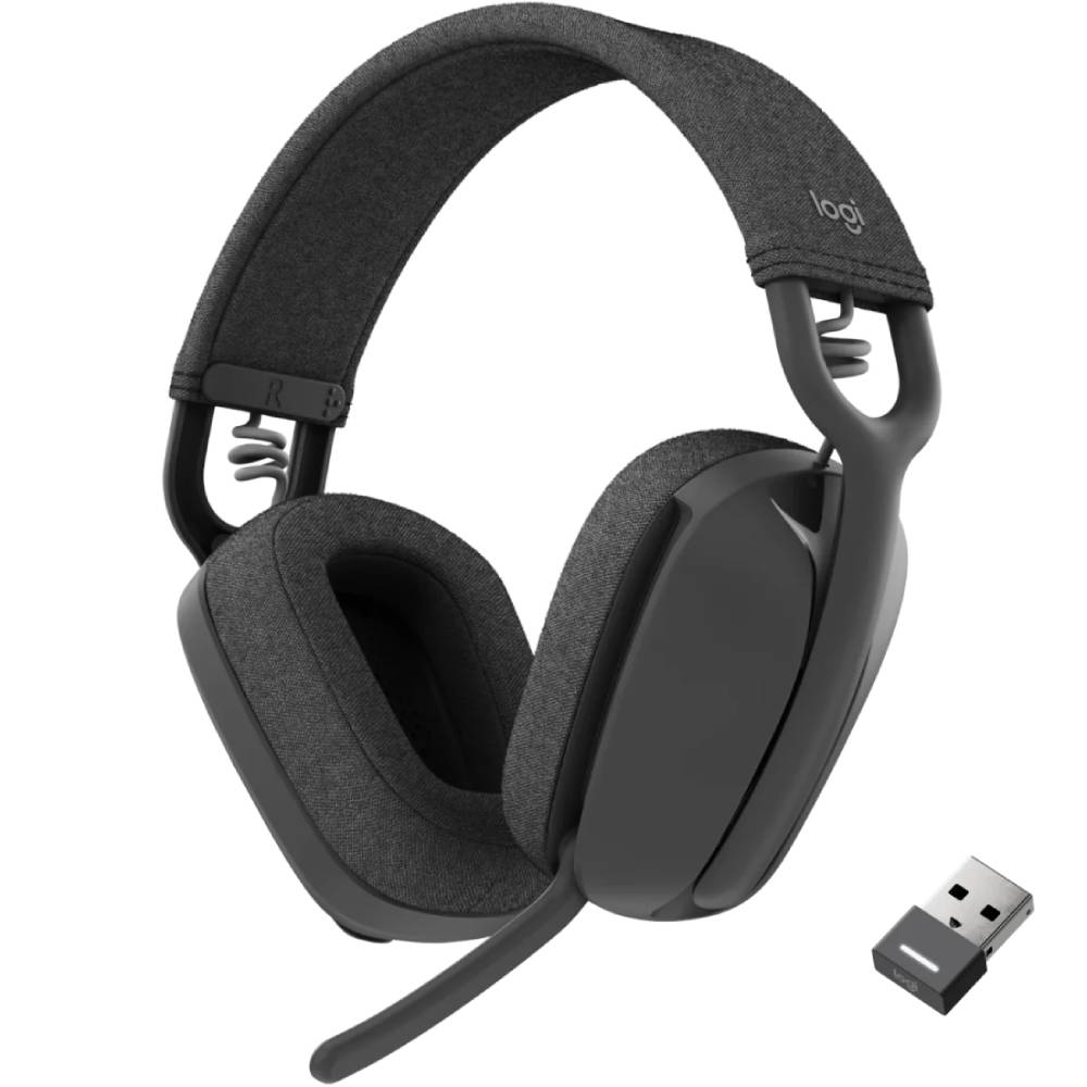 Гарнитура Logitech Zone Vibe 125 Wireless Headphones Graphite (981-001126) Конструкция полноразмерные (полный обхват уха)