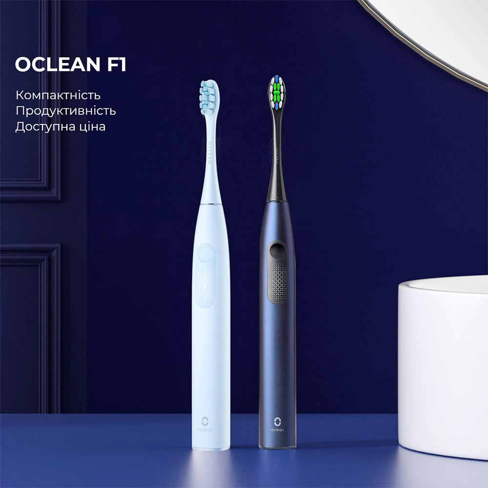 Зубная щетка Oclean F1 Dark Blue (Международная версия) (6970810551501) Возрастная группа для взрослых